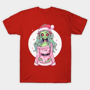 Cute Christmas Zombie T-Shirt